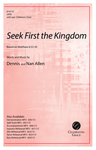 Seek First the Kingdom SATB choral sheet music cover Thumbnail